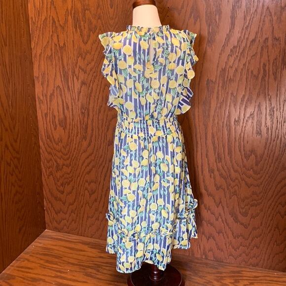 Aqua Girls Lemon Printed Dress - Picture 4 of 6